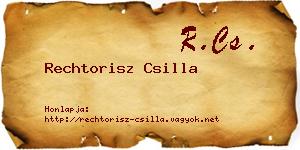 Rechtorisz Csilla névjegykártya